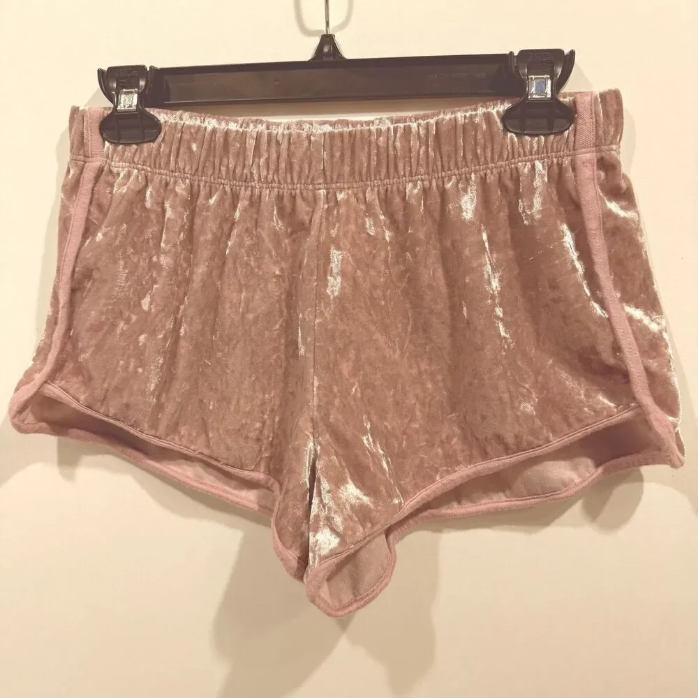 L.A. Hearts Women Velvet Shorts Size M champagne Color